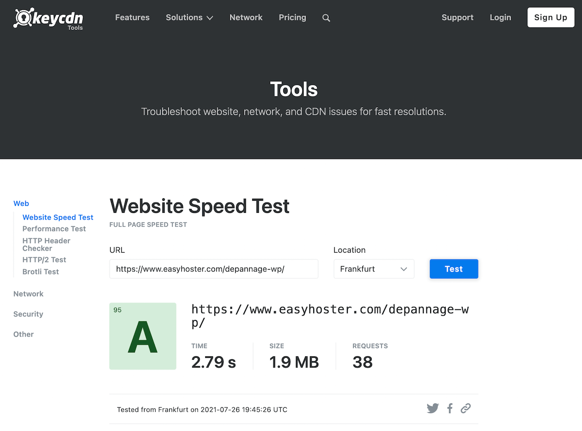 Indexation Google : les outils (tools) de KeyCDN