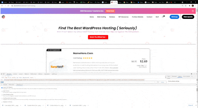 CLS (cumulative layout shifts) sur WordPress : glitch, flash dans votre webdesign
