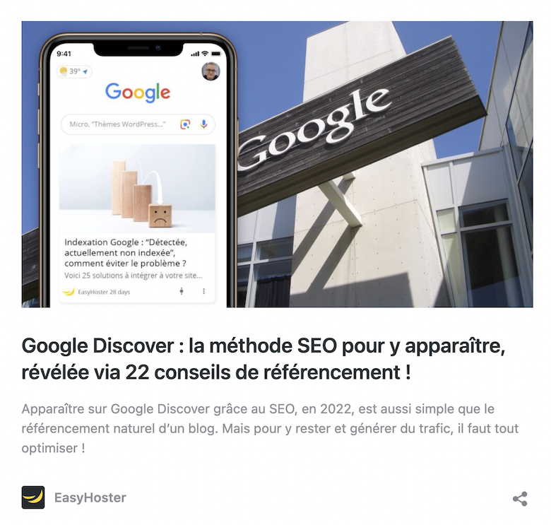 Référencement pour entrer dans Google Discover avec le SEO