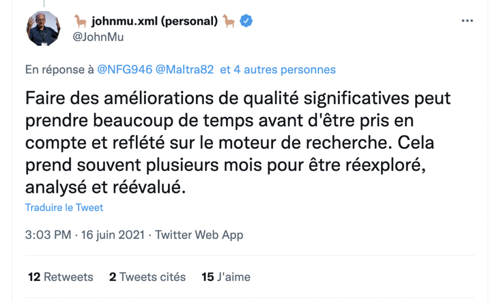 John Mueller s'explique sur les délais d'attente en référencement SEO