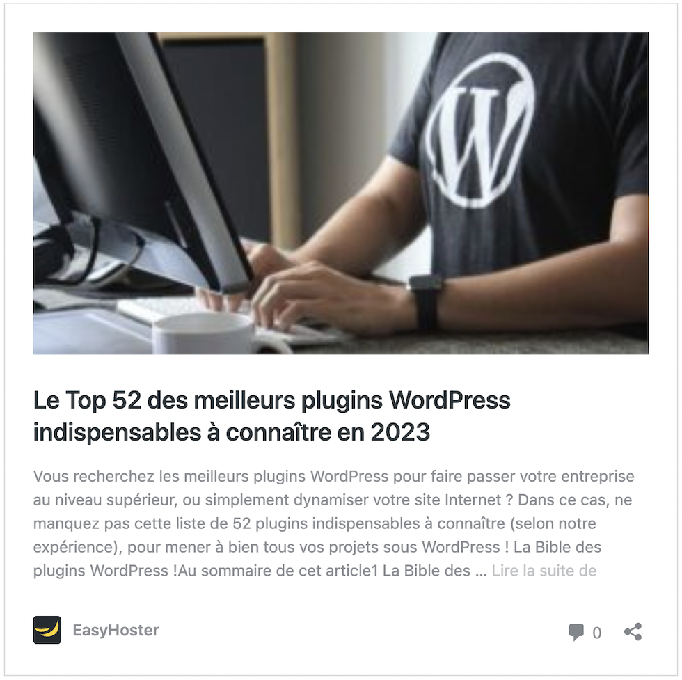 Top des Meilleurs Plugins WordPress