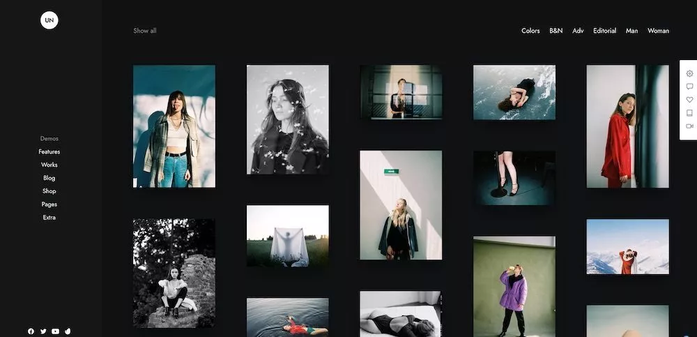 Quel est le meilleur thème WordPress pour un photographe ? 10. Uncode