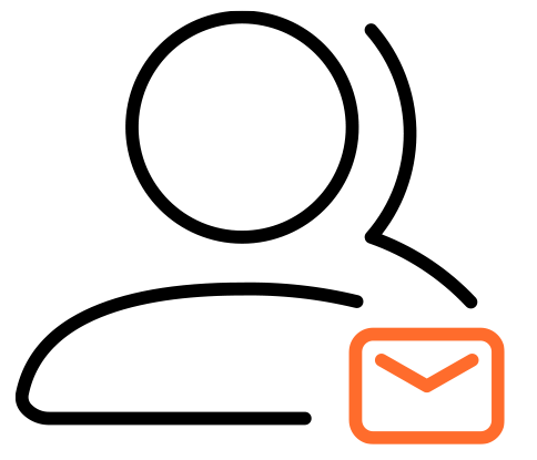 Icône d'un l'hébergement Web cPanel - Comptes de messagerie