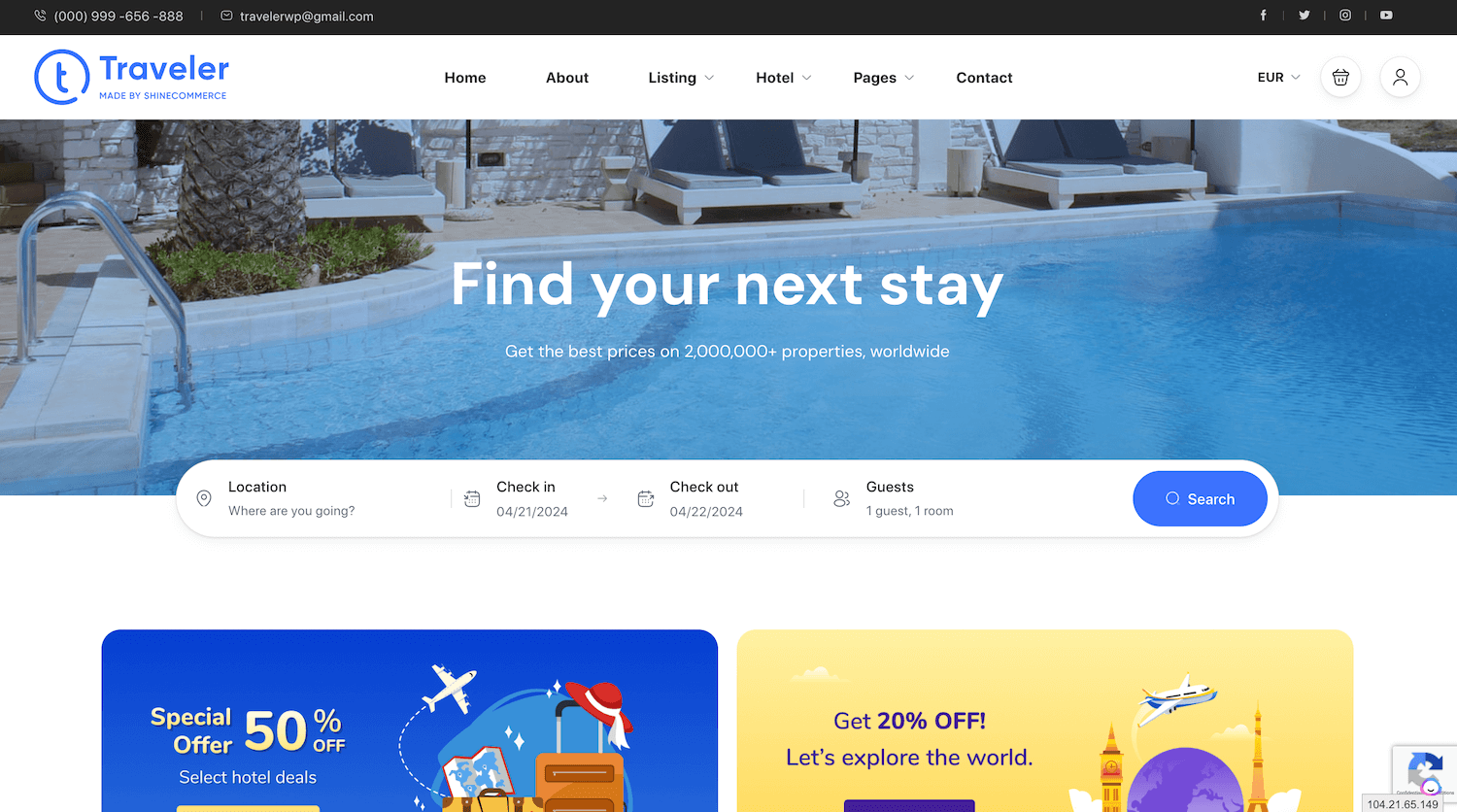 L'un des meilleurs thèmes WordPress pour agence et blog de voyage est Travel Booking